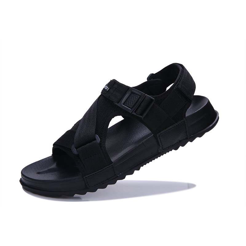 

Hot Sale-Male Summer Fashion Sandals Beach Outdoor Footwear Adult Casual Sandalias Hombres Big Size 45, Black