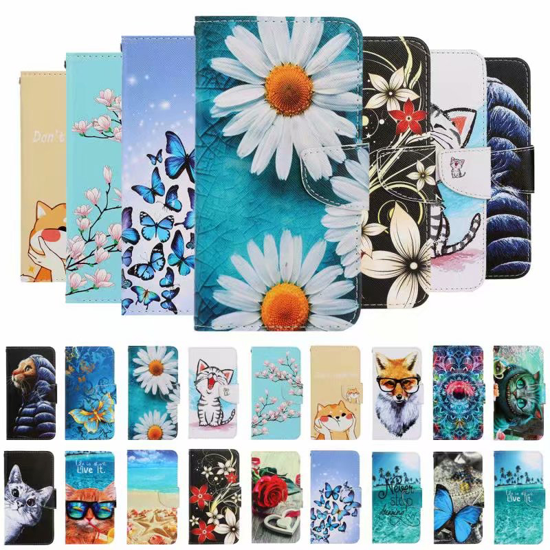 

Flower Butterfly cat Dreamcatcher Holder Flip Leather Wallet Case for Samsung NOTE10 S10 S20 PLUS S20 Ultra A51 A71 A10 A20 A30 A40 A50 A70, Choose the color you need