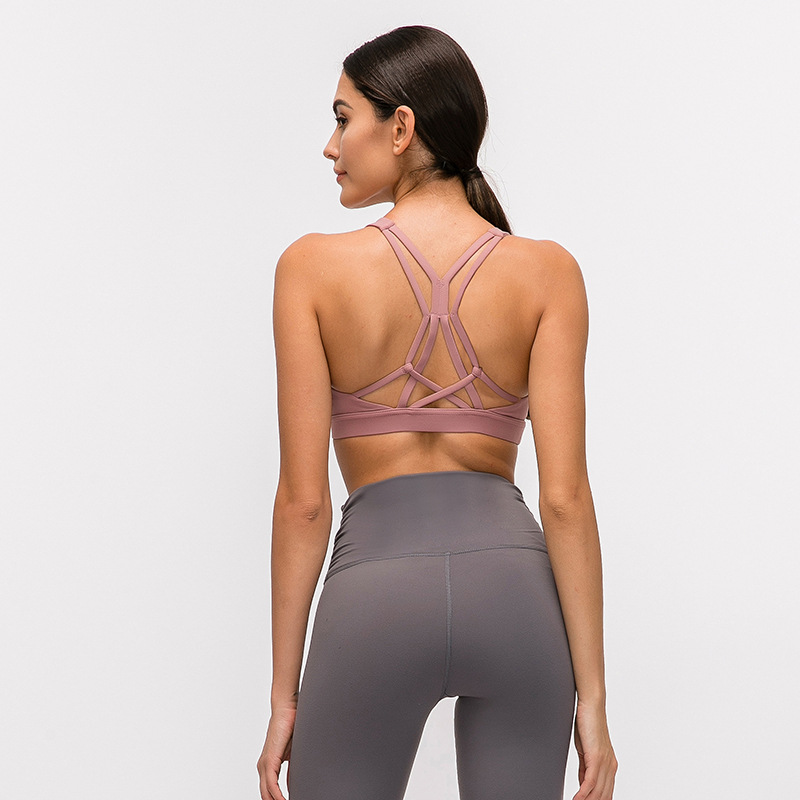 

Fitness Yoga Bra Running Sexy Lady Sportswear Sports Top Sport Bra New Sports Wear for Women Gym Sports Bras, Dark purple