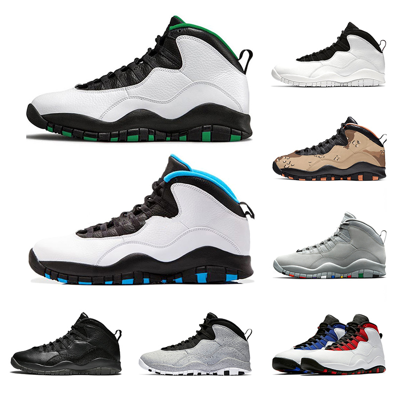 

Men Basketball Shoes 10 10s Powder Blue Seattle Tinker Desert Camo chicago Black Cement Mens Trainers Sports Sneakers Size 7-13