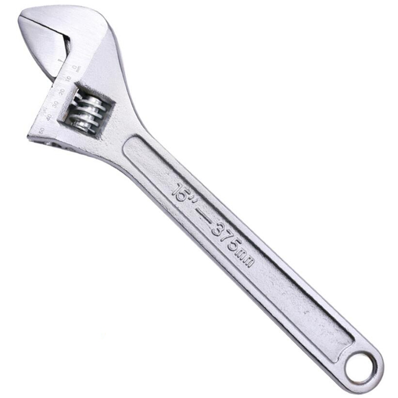 

Adjustable Wrench Set, Forged, Heat Treated, Chrome-Plated (15Inch