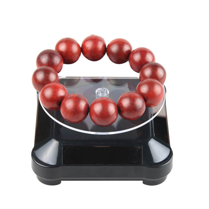 

Solar Showcase 360 Automatic Rotating Turntable Jewelry Organizer Necklace Bracelet Watch Phone Display Stand -MX8