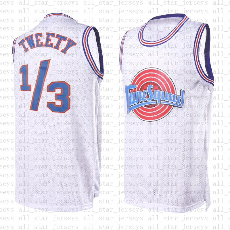 

white 1/3 Tweety Tune Squad Space 2 Jam Bunny Movie Jersey Michael 23 JD 22 Bill Murray 10 Lola Basketball Jersey ncaa waedf