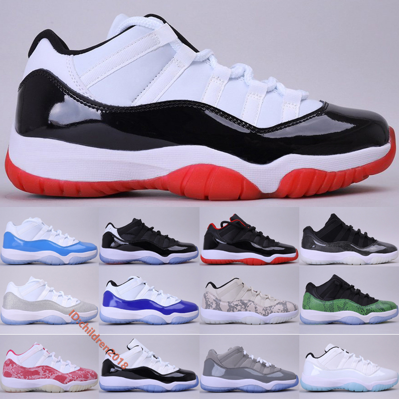 

JumpMan 11 11s Low Concord Bred Basketball Shoes For Men Women Classic Leather Designer Infrared University Blue Barons Sneakers Size 36-47, #07 white concord