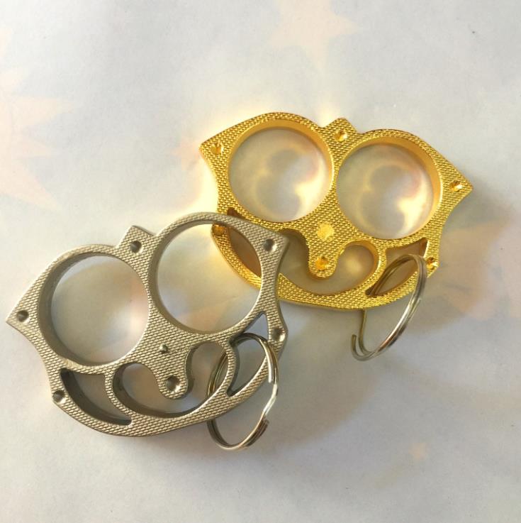 

sloths key chain tiger rigng finger protective gear key chain Save your equipment outdoor safe double hand tool Fist knuckles iron fist