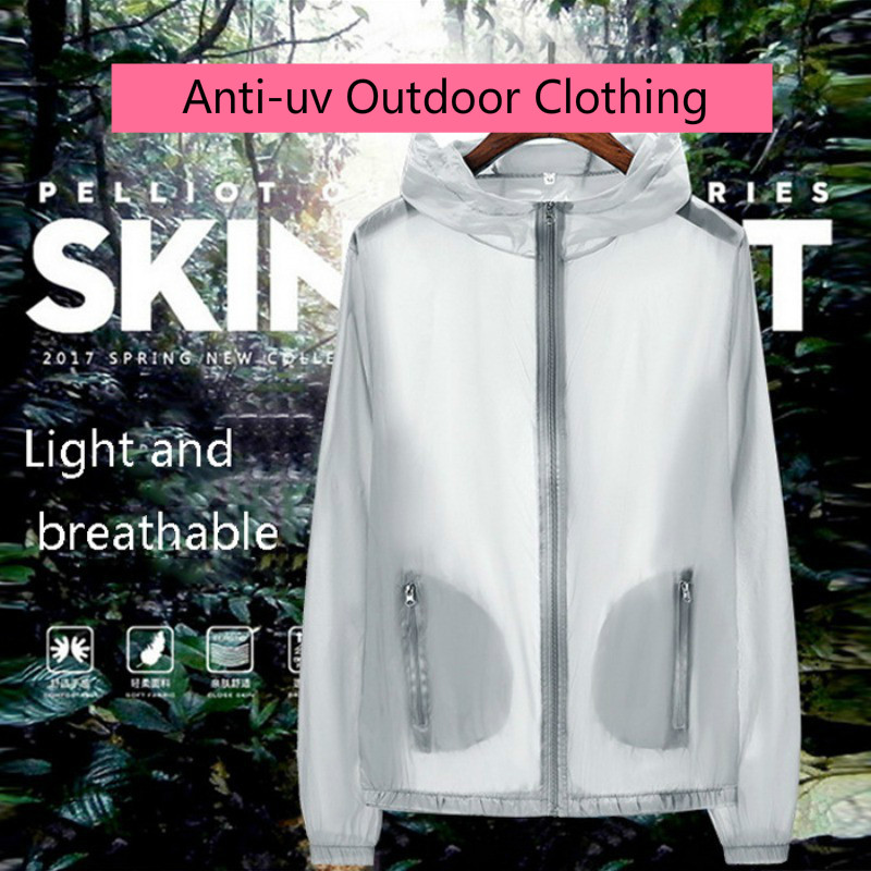 

7xl Outdoor Hot Sun Protection Anti-uv Outdoor Clothing Breathable Skin Clothes Drying Quickly Load Summer Jacket Hoodie, Blue