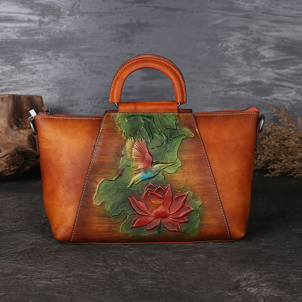 hand painted leather handbags wholesale