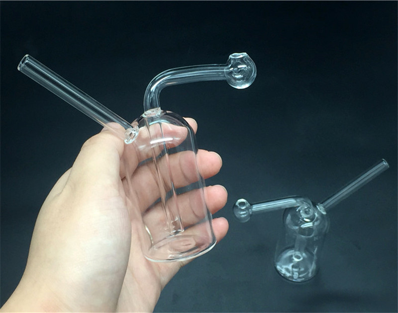 Great Popular Mini Glass Oil Burner Water Bong for dab rigs Bongs Ash Catcher Hookah Smoking oil burner water pipe-image-542086040