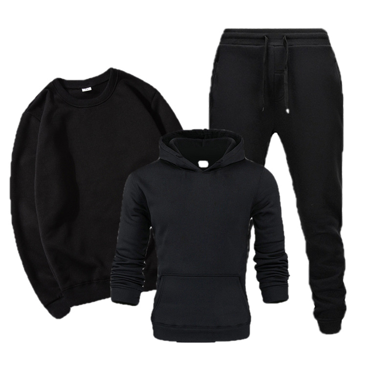 mens designer hoodie track suit letter printing and round collar sweater threepiece fleece hoodie sweater sweatshirt suit