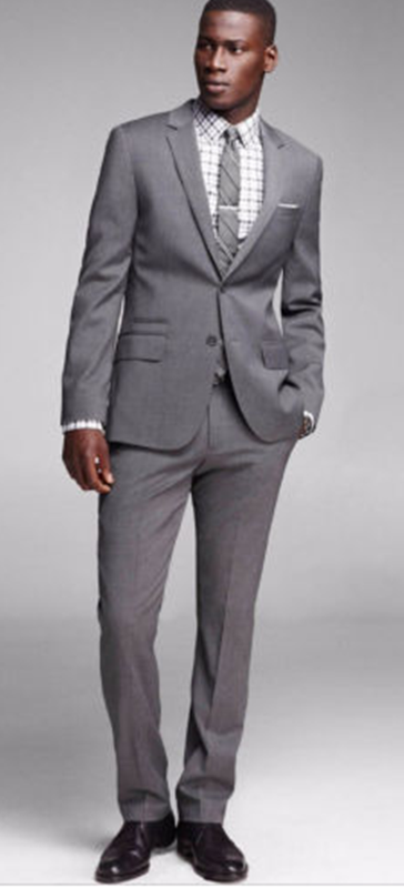 

Grey Mens Suits 2 Piece Business Casual Notched Lapel Costume Homme Wedding Tuxedos Custom Made Groom Suits, Brown