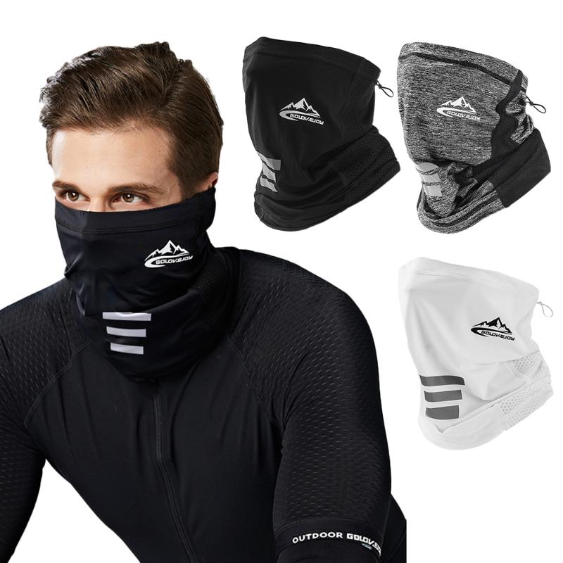 

Black Cycling Half Face Mask Ice Silk Motorcycle Biker Neck Tube Scarf Snood Motorcycle Bike Headwear Cycling Half Face Mask