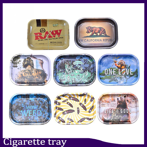 

Raw tray Rolling Tray Metal Cigarette Smoking Rolling Trays Tobacco Plate 3 Size Available Smoking Accessories 0266114