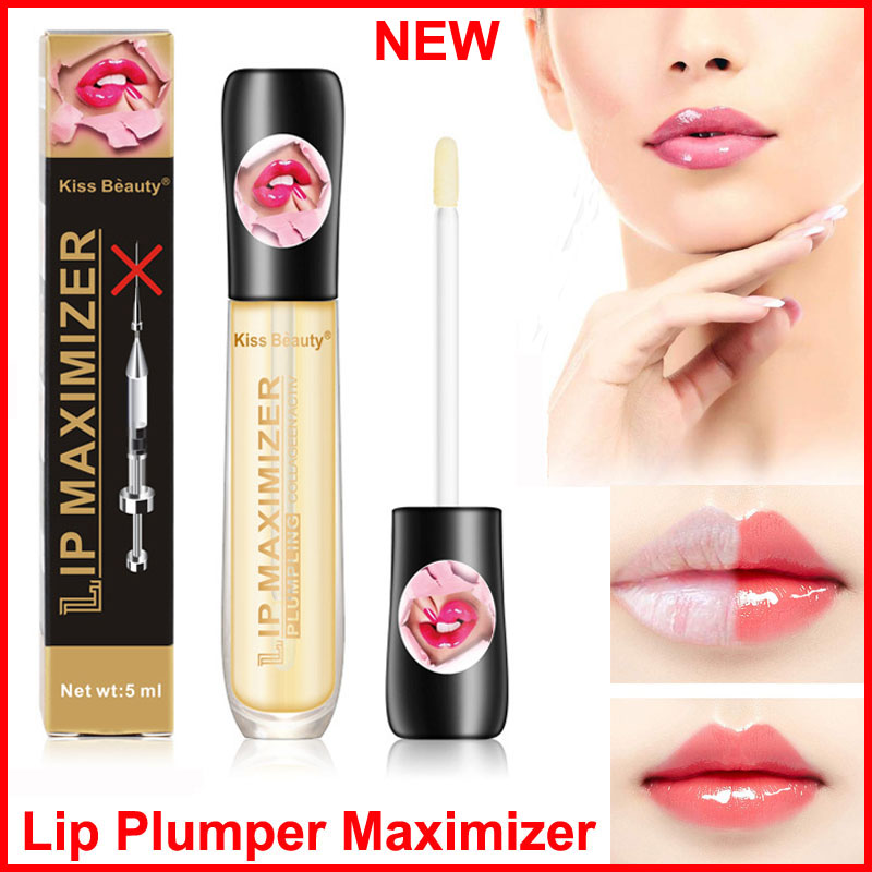 

Sexy Lip Plumper Gloss Enhancer Lips Maximizer Plumping Care Serum Liquid lip Gloss Mask Moisturizing Increase lips Plump Makeup kiss Beauty, Red;pink