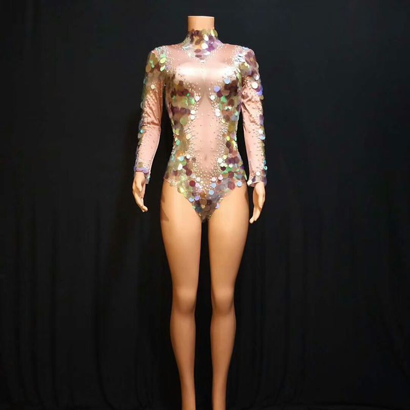 sequin leotard bodysuit