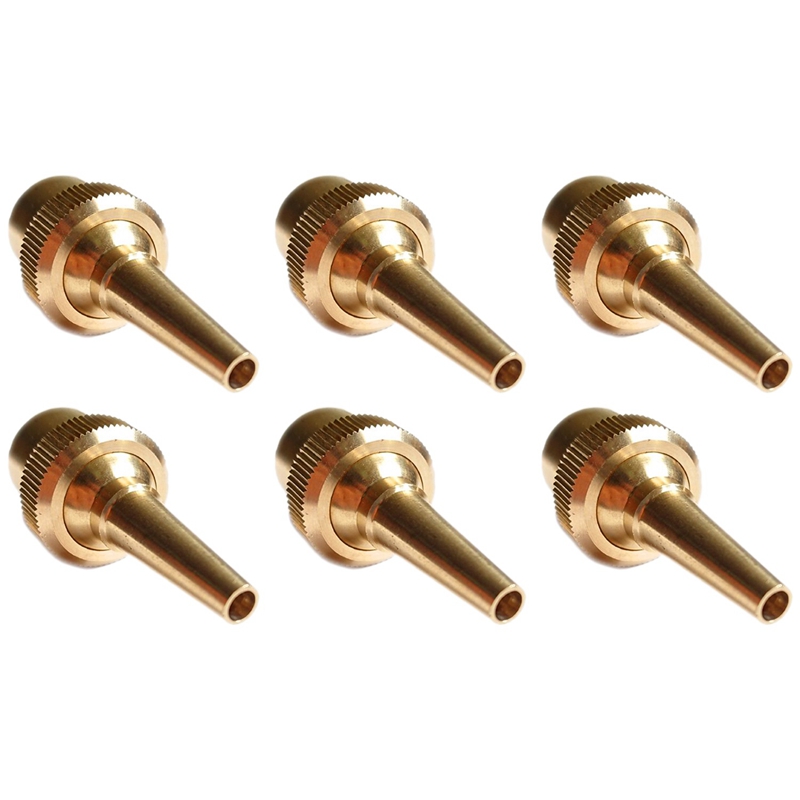

6Pcs 1/2 Inch Dn15 Brass Fountain Nozzle Adjustable Direction Jet Water Spray Head