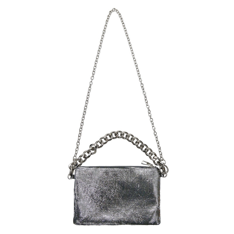 

ASDS-Fashion Women's Shoulder Bag Chain Crossbody Bag Women's Small Clutch, Silver