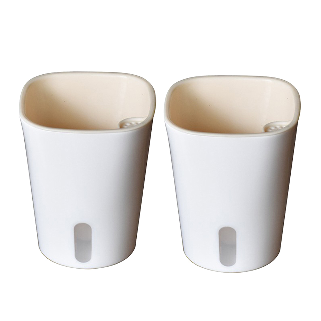 

2x self watering planter flower pot lazy container for all house plant succulent