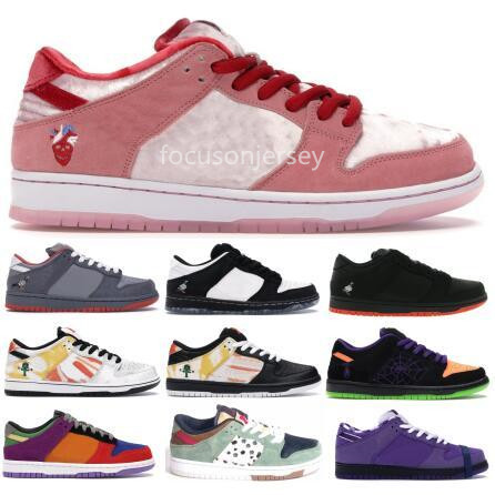 2020 SB Dunk Low Rose Designer Saint-Valentin Chaussures Strangelove RayGun Violet Homard Femmes Chaussures de sport NYC Pigeon Chaussures Hommes