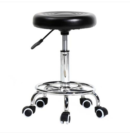 

Fashion Free shipping Wholesales HOT Sales Round Stool with Lines Rotation Bar Stool Black