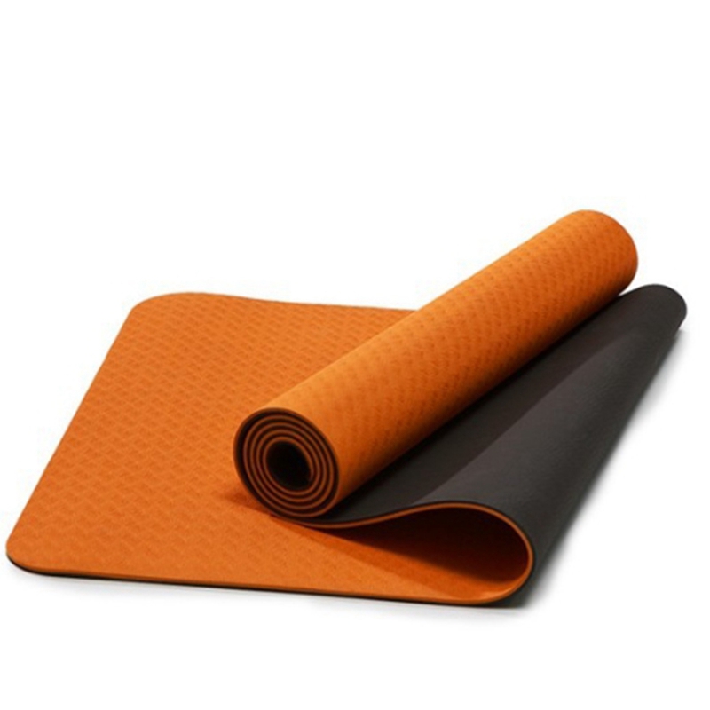 

Two-Color Non-Slip Yoga Mat Sports Mat 183X61cm Gym Home Fitness Tasteless S, Red