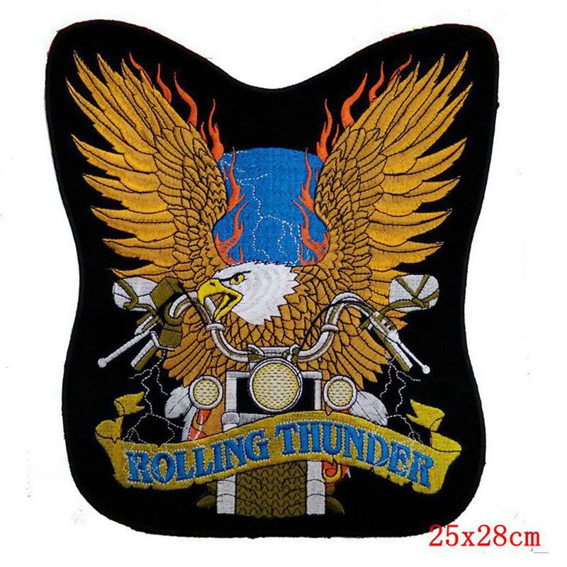 Vtg Golden Eagle Archery Patch 4.5/" iron-on for your Hat Jacket Vest