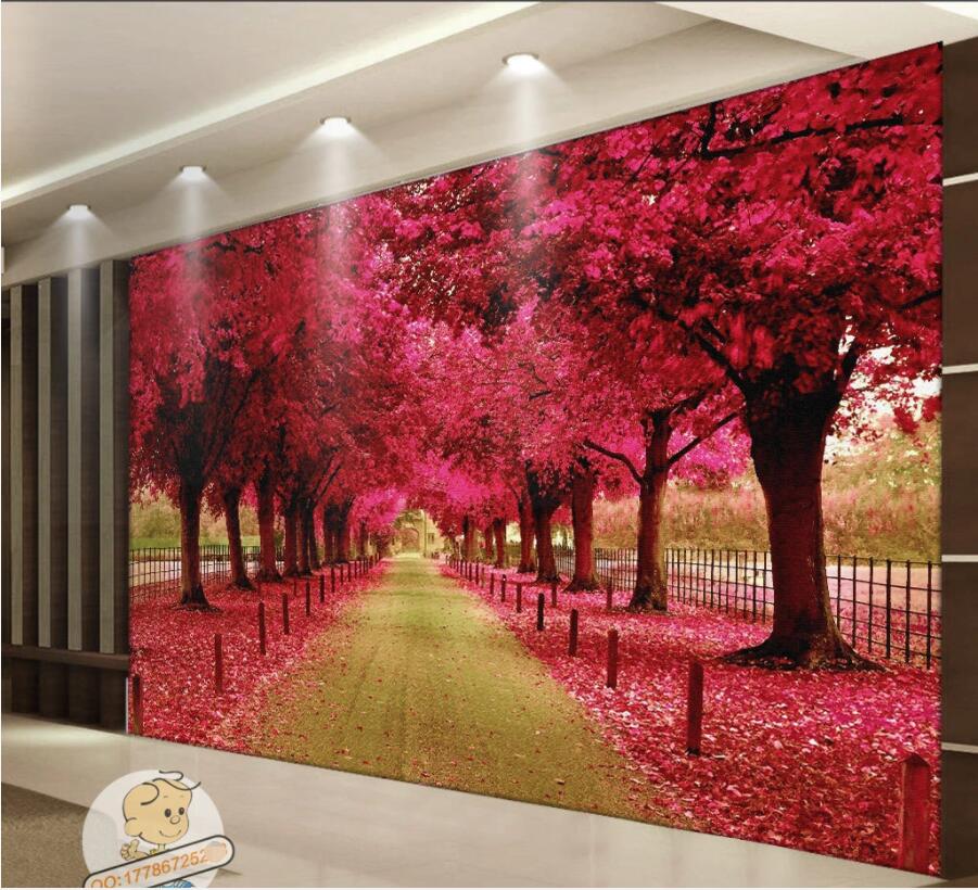 

3d wallpaper custom photo European simple red maple leaf like fire background Home decor 3d wall murals wallpaper for walls 3 d living room, Non-woven wallpaper