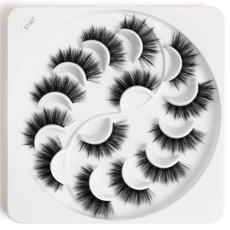 

1/4/7/10 pairs Mink Eyelashes 3d Mink Hair Eyelashes Makeup Natural Dramatic Volume Extension False
