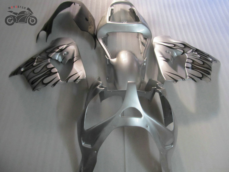 

Fullset Motorcycle parts fairings set for Kawasaki Ninja 2002 2003 ZX-9R silver body repair Chinese fairing body kits ZX9R ZX 9R 02 03, Same as the picture