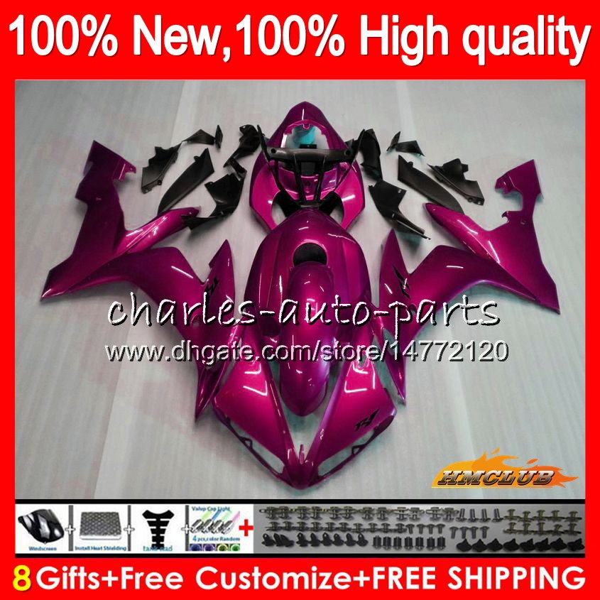 

Body For YAMAHA YZF1000 YZF-R1 YZF R1 2004 2005 2006 63NO.74 YZF R 1 1000 CC 1000CC YZF-1000 04-06 YZFR1 pearl pink hot 04 05 06 Fairing kit, No. 24