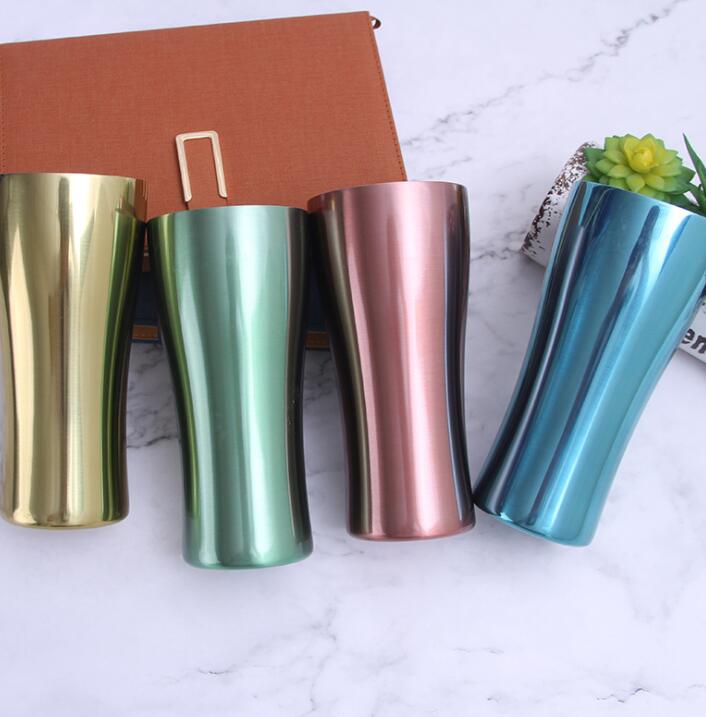 

Stainless Steel Mugs Metal Travel Mugs single layer colorful Cups Outdoor Camping Drinking Coffee Tea Beer mug KKA6874