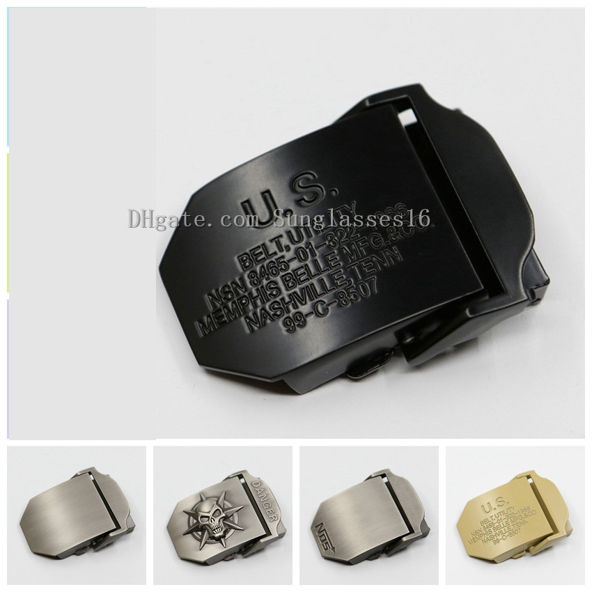 

3d Skull Belt Buckles For Men Belt Automatic Canvas Belt Suitable Military Tactical Body Wide 38mm Waist Tape Buckle Accessories