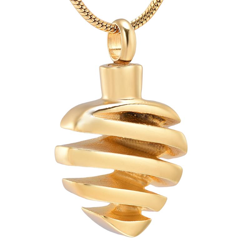 

Spire Heart Shape Urn Necklace 316L Stainless Steel Cremation Jewelry Memorial Pendant ashes Keepsake secret stash mini locket