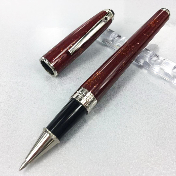 

Dupont Roller ball Pens Metal Black Color Golden Clip Ballpoint Pen Luxury for gift Recommend