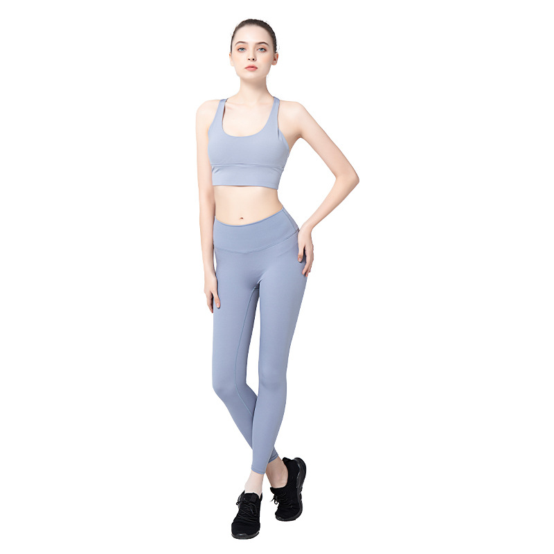 

CXUEY Backless Yoga Set Fitness Suit Push Up Gym Activewear Women Tracksuit Sportswear Wives Sports Bra Leggings 2 Piece Set XXL, Black