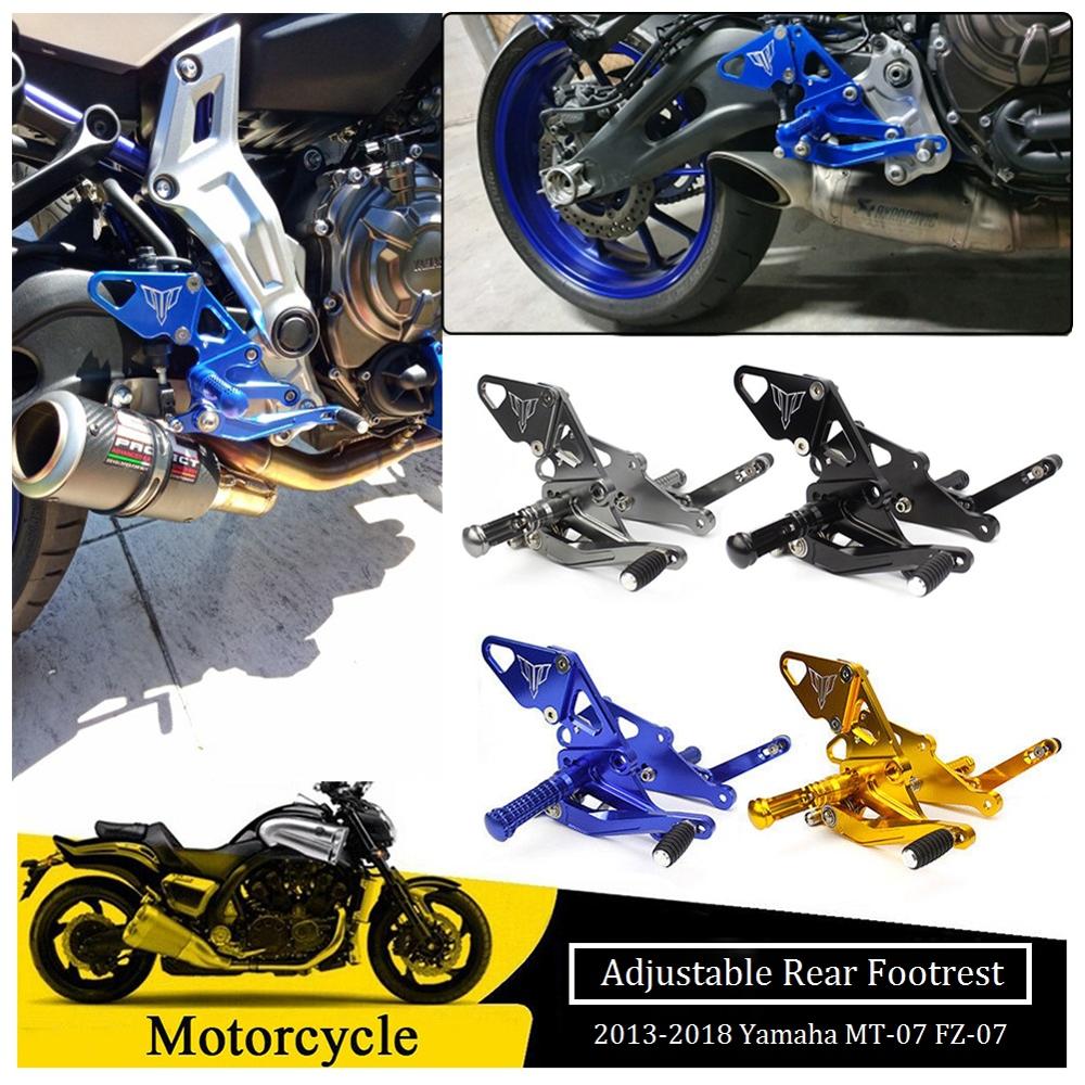 

CNC Motorcycle Billet Rearset Rear Set Foot Pegs Pedal Footrest For 2013-2018 MT FZ 07 MT07 FZ07 MT-07 FZ-07 2015 2014