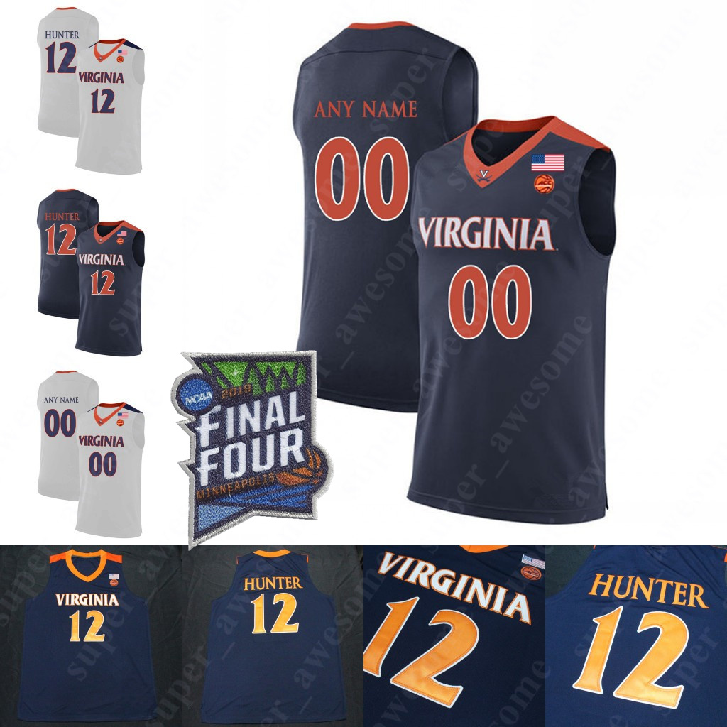 

NCAA Virginia Basketball Jersey Casey Morsell Kadin Shedrick Francisco Caffaro Justin McKoy Chase Coleman Braxton Key Sam Hauser, White