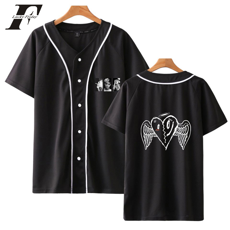 

Summer Rapper Xxxtentacion harajuku streetwear Baseball t shirt men Short Sleeve Breathable t shirt Camiseta Hombre