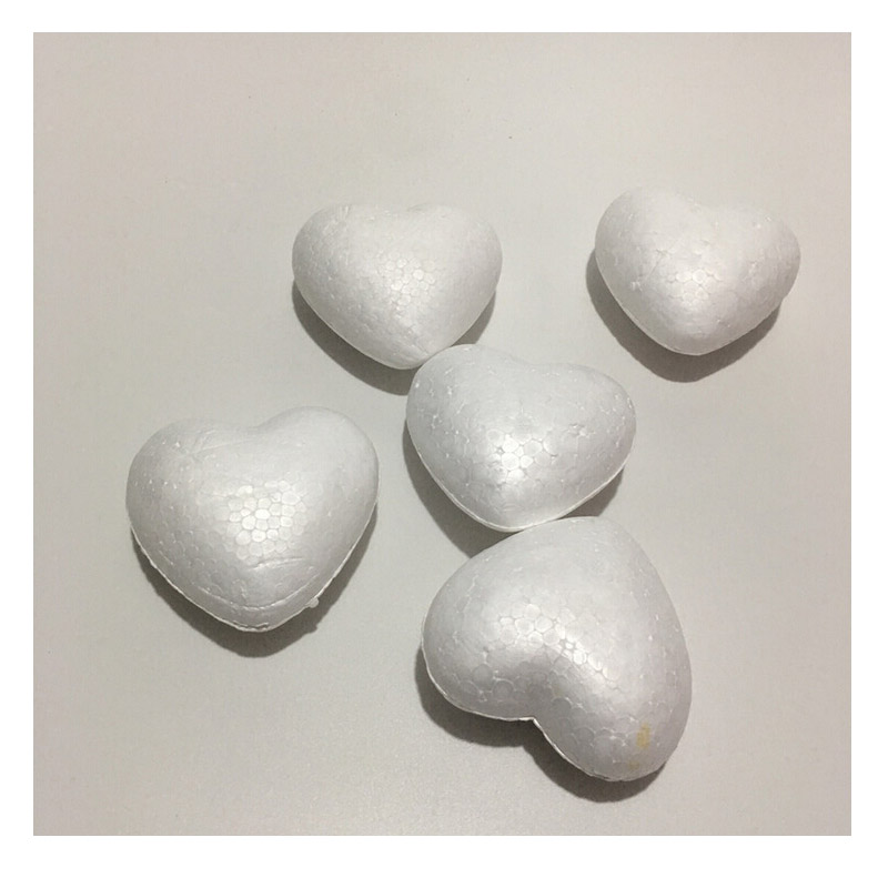 

CCINEE 22cm-24cm Wholesale Modelling Polystyrene Styrofoam Foam ball Love Heart White Craft for DIY and toy shape accessory