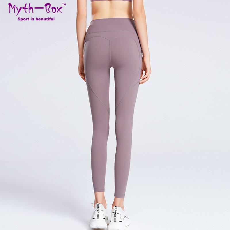 

High Waist Yoga Pant Women Peach Shape Sport Leggings Gym Running Trouser Elastic Workout Fitness Tight Quick Dry Pocket Leggins, Yj-k623 black