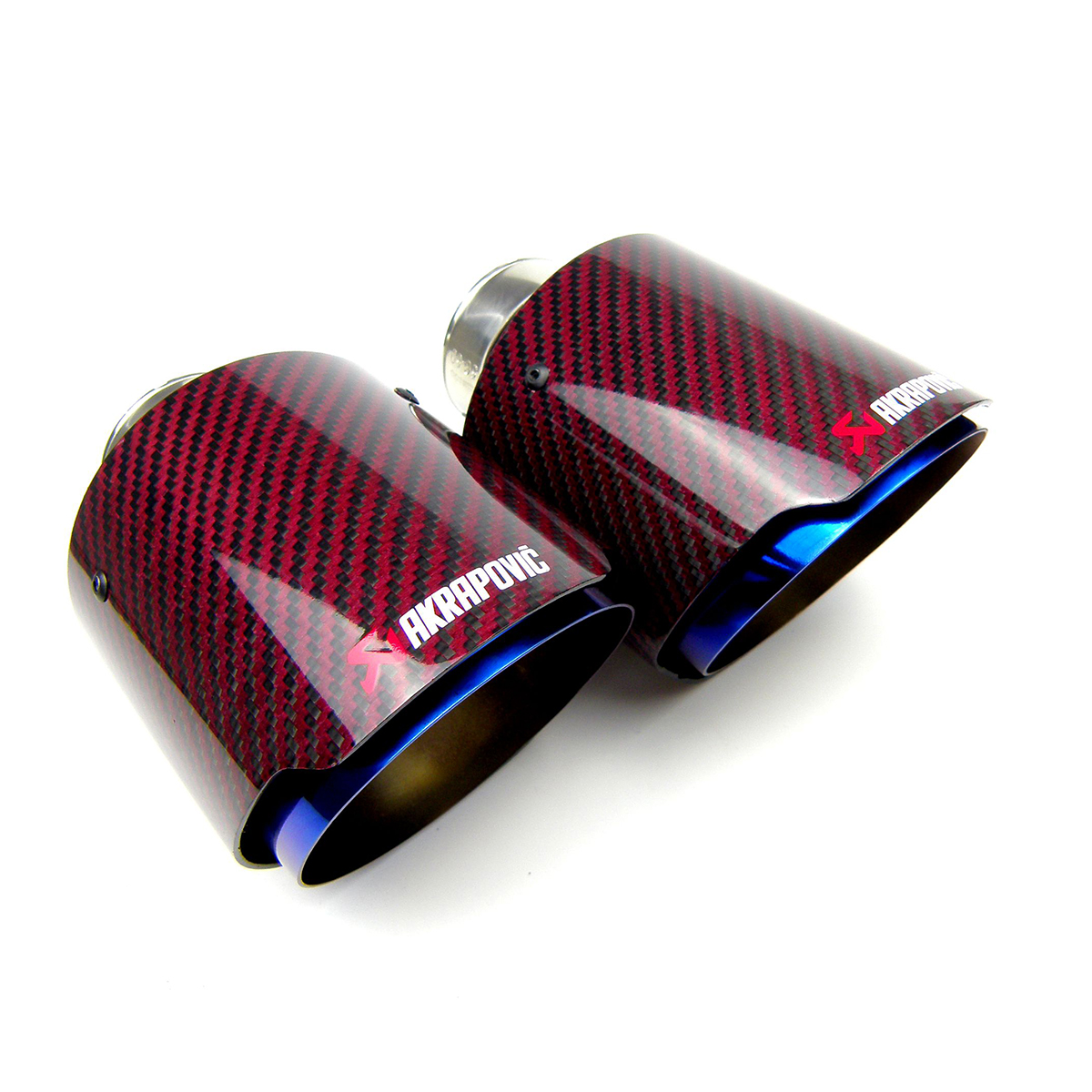 

Akrapovic Glossy Red Twill Carbon Fiber Car Exhaust Pipe exhaust tip Muffler Tip Blue Coated Blue Burnt Stainless Steel CRV HRV JAZ