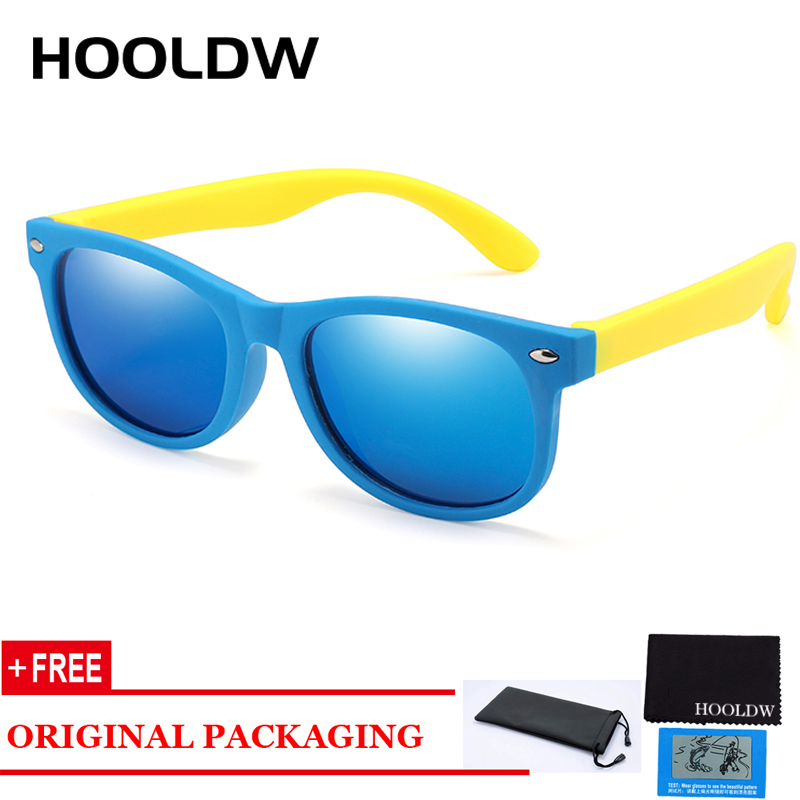 

HOOLDW Kids Sunglasses Children Polarized Sun Glasses TR90 Boys Girls Silicone Flexible Glasses Baby UV400 Eyewear oculos de sol