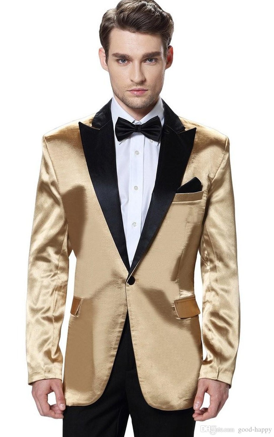 costume noir brillant