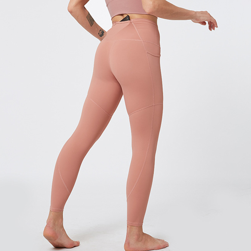 

New arrival Women active wear Running Leggings Tight High Side Waist Sports legging Soft High Stretchy fit Pilates yoga exercise, Black