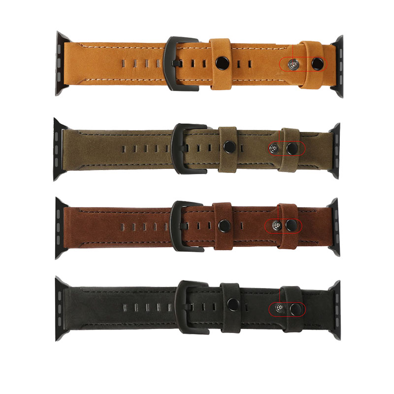 

Top Frosted leather Straps Watchband For Apple Watch Band 44mm 42mm 40mm 38mm series 5 Wristband For iwatch 1 2 3 4 5 Band Bracelet