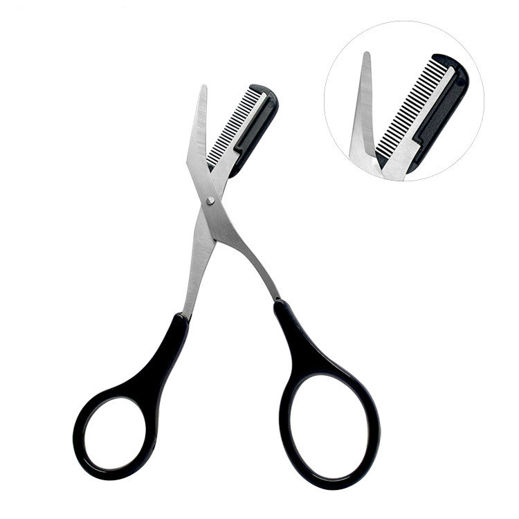 

Eyebrow trimming scissors stainless steel beauty with comb eyebrow scissors beauty makeup tool eyebrow cutting 50 pcs, Customize
