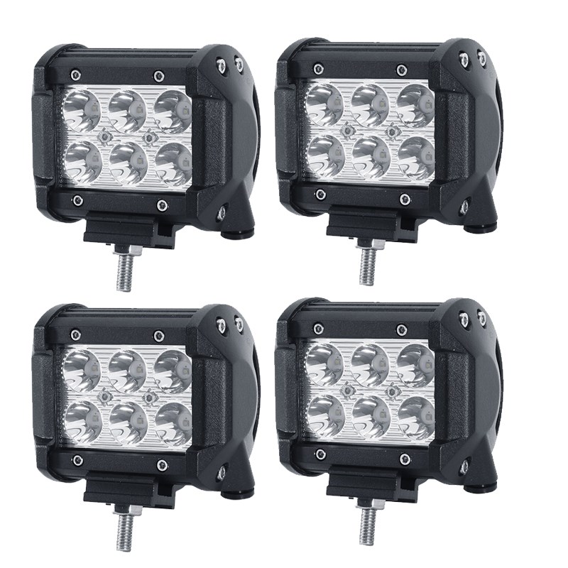 

4inch 18W Spot LED light bar Driving Fog Lights bulb 4x4 Led Work Light for offroad 12V 24V Off Road ATV UTV UAZ UTE Boat