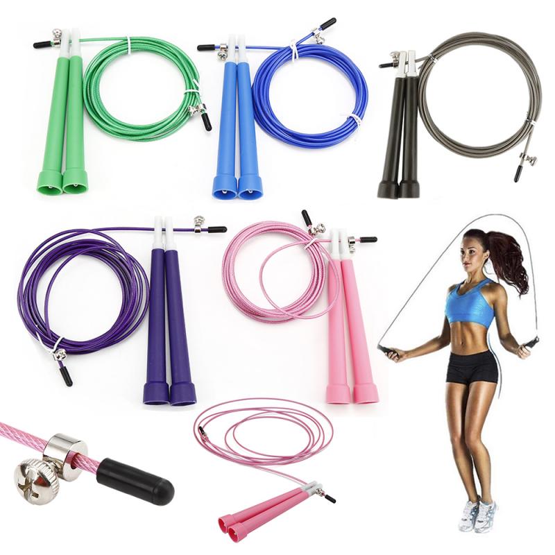 

1PC Crossfit Speed Skipping Rope strength Training Adjustable Jump Rope Fitness Fitness Exercise Cardio Lose Weight