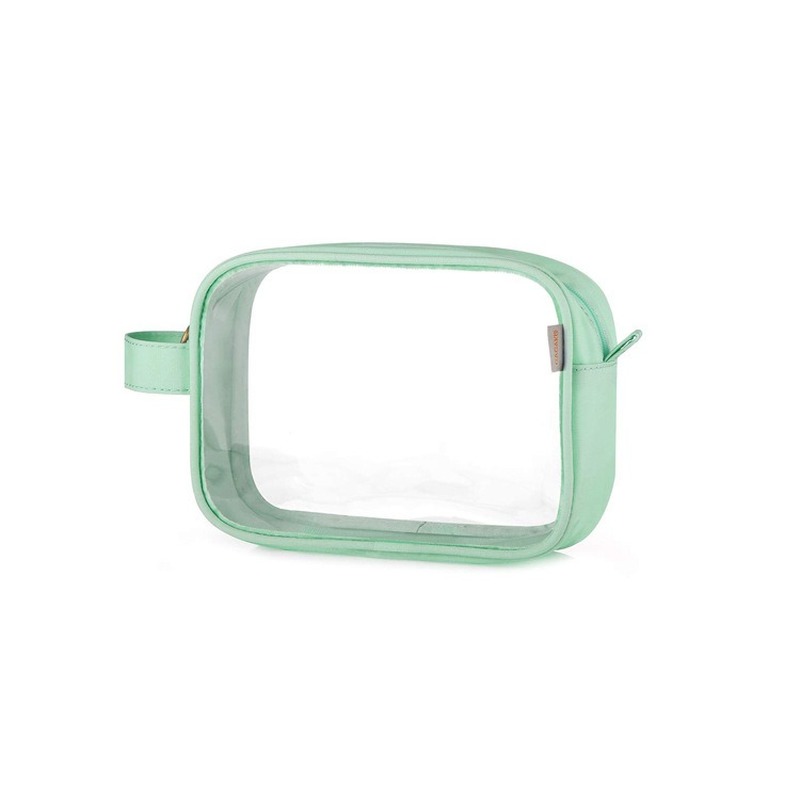 

2020 summer new ladies cosmetic bag multifunctional travel storage bag large capacity pvc cosmetic women, Green