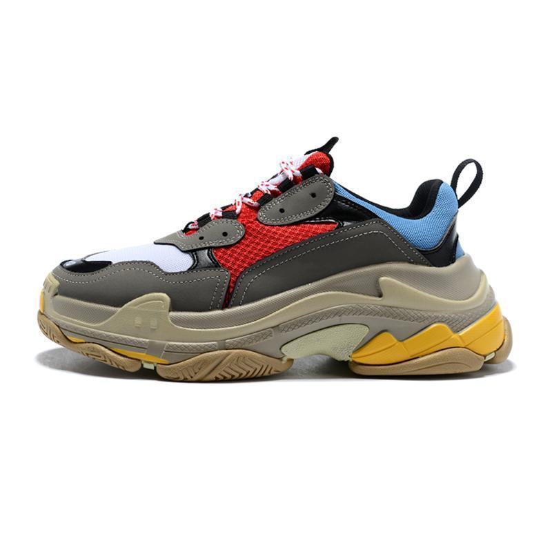 Triple-s designer Paris Triple Sneakers for men women black red white green Casual Dad Shoes tennis increasing sneakers 36-45