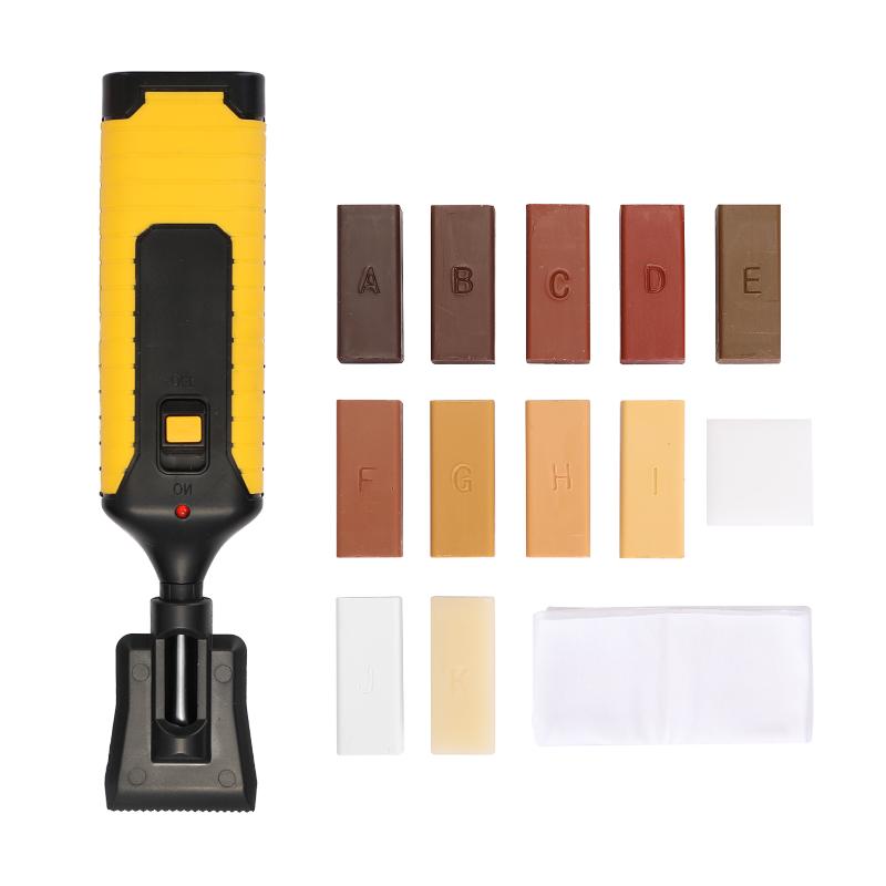 

Laminate Repairing Kit Wax System Floor Worktop Sturdy Casing Chips Scratches Mending Tool Set